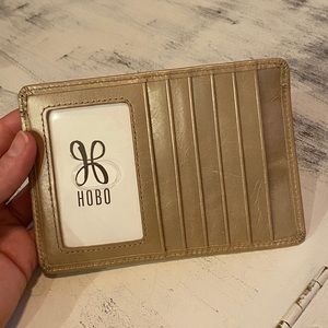 NWT HOBO Euro Slide Gold Dust Leather